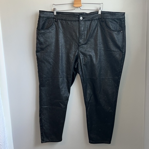 NWT Universal Standard Shimmer Seine High Rise Skinny Jeans SZ 24 - Picture 4 of 10